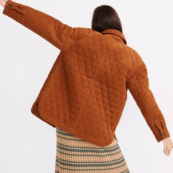 Madewell Walton Quilted Shirt Jacket Size Medium - Picture 3 of 9